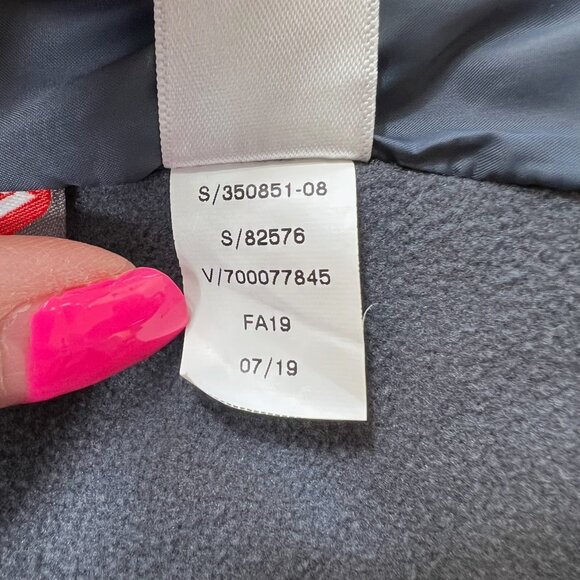 Athleta Quilted Rock Ridge PrimaLoft Lightweight Hooded Jacket Grey Size Small - Picture 7 of 10